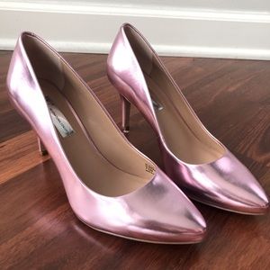 Pink Metallic INC Heels